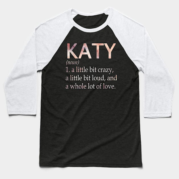 Katy Girl Name Definition Baseball T-Shirt by ThanhNga